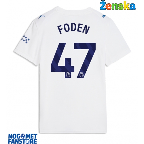 Manchester City Phil Foden #47 Rezervni Dres za Ženska 2026-27 Kratak Rukav